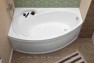 Aquanet Jersey L ванна акриловая левосторонняя 170x100 с каркасом